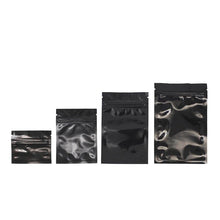 Load image into Gallery viewer, 100 pcs Black Metallized Zip lock Bags Food Pouch Aluminum Foil Zip Bags Free Shipping