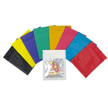 Load image into Gallery viewer, 7x9cm 1g Matte Colors Zip Lock Bag With Clear Window Frosted Plastic Small Pouches Packaging 9 Colors