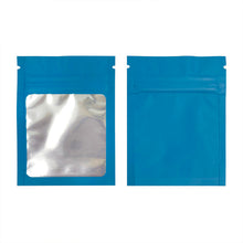 Load image into Gallery viewer, 7x9cm 1g Matte Colors Zip Lock Bag With Clear Window Frosted Plastic Small Pouches Packaging 9 Colors