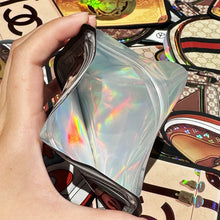 Load image into Gallery viewer, 100 PCS Holographic Shaped Ziplock Bags Trendy UV Foil Resealable Pouches for Candy, Herbs, Collectibles &amp; Streetwear Accessories
