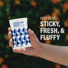 Load image into Gallery viewer, Keep herbs and flower buds fresh with 62% RH 2-way humidity control packs Convenient 4g/8g sachets regulate moisture for curing and long-term storage
