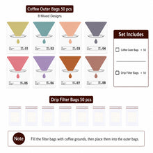Load image into Gallery viewer, Premium Drip Coffee Outer Bags – Thickened Kraft Paper &amp; Pure Aluminum Foil Packaging
