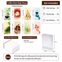 Load image into Gallery viewer, Premium Drip Coffee Outer Bags – Thickened Kraft Paper &amp; Pure Aluminum Foil Packaging
