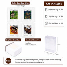 Load image into Gallery viewer, Premium Drip Coffee Outer Bags – Thickened Kraft Paper &amp; Pure Aluminum Foil Packaging
