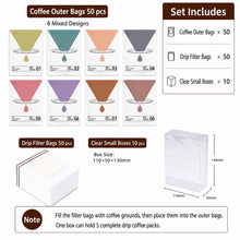 Load image into Gallery viewer, Premium Drip Coffee Outer Bags – Thickened Kraft Paper &amp; Pure Aluminum Foil Packaging
