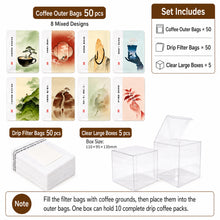 Load image into Gallery viewer, Premium Drip Coffee Outer Bags – Thickened Kraft Paper &amp; Pure Aluminum Foil Packaging
