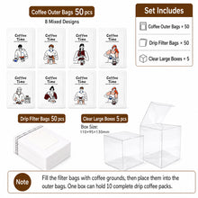 Load image into Gallery viewer, Premium Drip Coffee Outer Bags – Thickened Kraft Paper &amp; Pure Aluminum Foil Packaging

