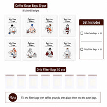 Load image into Gallery viewer, Premium Drip Coffee Outer Bags – Thickened Kraft Paper &amp; Pure Aluminum Foil Packaging
