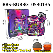 Load image into Gallery viewer, 25 Pcs Mylar Bag 3.5g with 25 Pcs Boxes Cereal Paper Boxes Customizable box design UV-coated Retail packaging Double insert box
