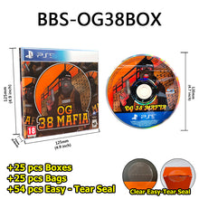 Load image into Gallery viewer, 25 Bags with 25 Boxes In-Stock 3.5g Mylar Bags for CD/DVD, Zipper Circle Disc Pouches, Game CD/DVD Case, Shaped Mylar Bags, Packaging for DVD/CD with Box Customized
