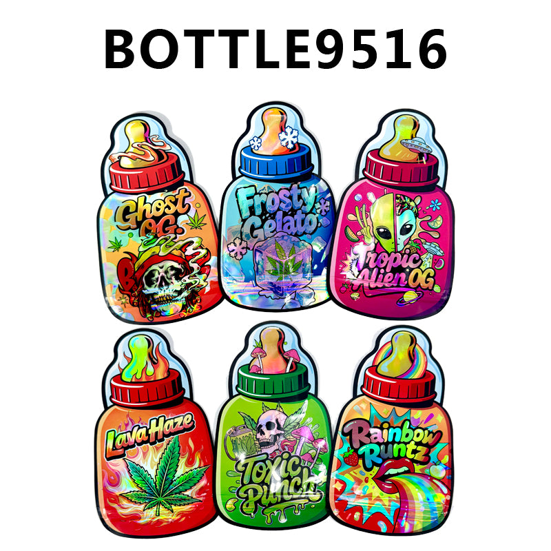 100 PCS Cartoon Bottle Shoe Backpack Shape Resealable Storage Bags Waterproof Ziplock Pouches for Snacks Candy Jewelry Accessories