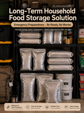 Load image into Gallery viewer, Heavy-Duty 4-Layer Aluminum Foil Storage Bags – Survival Grade Food Storage with Double Zipper
