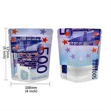 Load image into Gallery viewer, 100 PCS Dollar Sign Pattern Money 1g-3.5g Mylar Bags Smell Proof Bag Tobacco Accessories U.S. Dollars Zip lock Bag Copy Props
