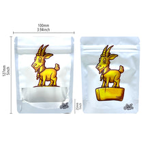 Load image into Gallery viewer, 1-3.5g Mylar Bags Smell proof Ziplock Bags Laser Hologram CBD small Pouch 3.5g 100 pcs Customized your logo
