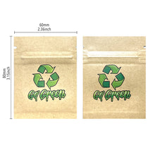 Load image into Gallery viewer, 1-3.5g Mylar Bags Smell proof Ziplock Bags Laser Hologram CBD small Pouch 3.5g 100 pcs Customized your logo
