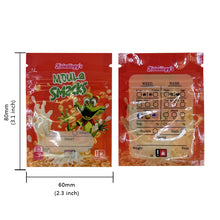 Load image into Gallery viewer, 6x8cm Mini Zip Bag Mylar 1g CBD Candy Gummy Bear Gift Small Bag Packaging Plastic PE Zip lock Foil Pouches 100 Pcs
