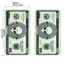 Load image into Gallery viewer, 100 PCS Dollar Sign Pattern Money 1g-3.5g Mylar Bags Smell Proof Bag Tobacco Accessories U.S. Dollars Zip lock Bag Copy Props
