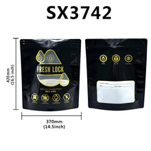 Load image into Gallery viewer, Lock &amp; Seal Storage &amp; Curing Bags 1/8oz to 2lb 58%-62% RH Moisture Control Pouches Heat Sealable Mylar Bags Smell Proof Packaging Ready Stock
