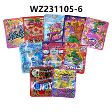 Load image into Gallery viewer, 100 pcs GELATO 3.5g Smell Proof Mylar Stand Up Zip Lock Pouch Cookies Candy Holographic Laer Mixed Designs
