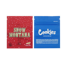 Load image into Gallery viewer, 1g -3g Cookies Plastic Zipper Pouch With Stickers laser Anti Label Foil Bags Flavor Herb Flower Dry Tobacco Retail Bags
