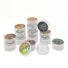 Load image into Gallery viewer, 100 PCS 3-5ml Laser Stickers Capsules Small Jars Bottles Container  CBD Cream Plastic Capsules With Laser Stickers
