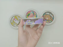 Load and play video in Gallery viewer, 3.5g Tin Cans With Stickers In Stock 12 Designs, 100ml Pressitin Box 73.3*24mm Tuna Packaging
