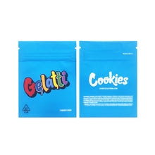 Load image into Gallery viewer, 1g -3g Cookies Plastic Zipper Pouch With Stickers laser Anti Label Foil Bags Flavor Herb Flower Dry Tobacco Retail Bags
