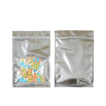 Load image into Gallery viewer, Zip Lock Clear Foil Bags One Side Clear Pouch
