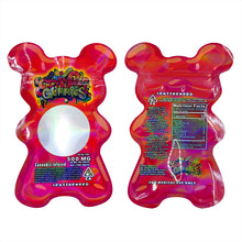 Load image into Gallery viewer, Gummy Bear 500 mg Shape Bag With Clear Window Mixed Colors Zip lock Bags Bear Jelly  CDANK GUMMIES
