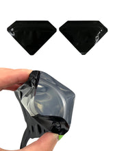 Load image into Gallery viewer, Black Colors Shape Bag Zip Lock Pouch Small Packaging Customized Logo Cigar Bags 100 PCS
