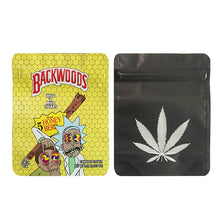 Load image into Gallery viewer, BACKWOODS Zipper Bags With Clear Window 3.5g Stand Up Ziplock Pouch 100 PCS
