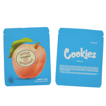 Load image into Gallery viewer, 3.5g Cookies 100 PCS Soft PET Zipper Bags 3.5g Smell Proof Retail Bag Package Packaging North America
