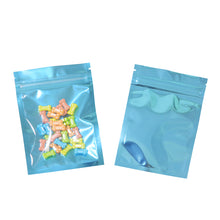 Load image into Gallery viewer, 100 pcs Colorful and Transparent Zip Lock Pouches Food Storage Bags
