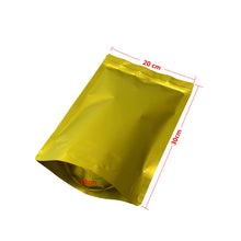 Load image into Gallery viewer, 100 pcs Colored Stand Up Zip lock Foil Pouches Aluminum Foil Food Storage Bag Free Shipping
