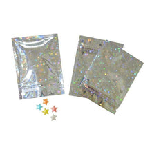 Load image into Gallery viewer, 100 pcs Colorful Top Feed Foil Zip lock Bags Food Pouch,Mylar Aluminum Foil Bags
