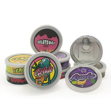 Load image into Gallery viewer, 3.5g Tin Cans With Stickers In Stock 12 Designs, 100ml Pressitin Box 73.3*24mm Tuna Packaging
