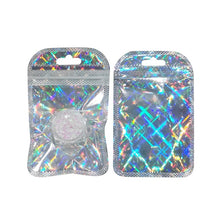 Load image into Gallery viewer, Beauty Makeup Cosmetics Lipsticks Food Storage Aluminum Foil holographic Gift Logo Custom Printed Bags Clear Small Ziplock Pouch
