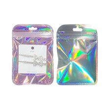 Load image into Gallery viewer, Beauty Makeup Cosmetics Lipsticks Food Storage Aluminum Foil holographic Gift Logo Custom Printed Bags Clear Small Ziplock Pouch
