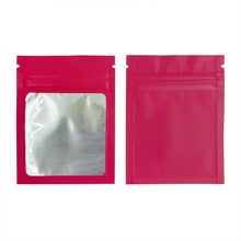 Load image into Gallery viewer, 7x9cm 1g Matte Colors Zip Lock Bag With Clear Window Frosted Plastic Small Pouches Packaging 9 Colors
