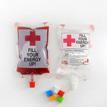 Load image into Gallery viewer, 250 ML 20 PCS Spout Bag Imitation Blood Bag drink Liquid For Halloween,Party, Bar Supplies, Creative Funny Cocktails Pack Pouch.
